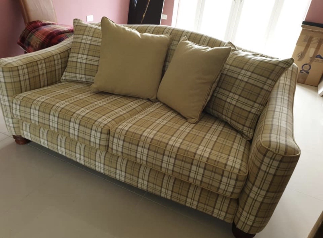 Tartan sofa