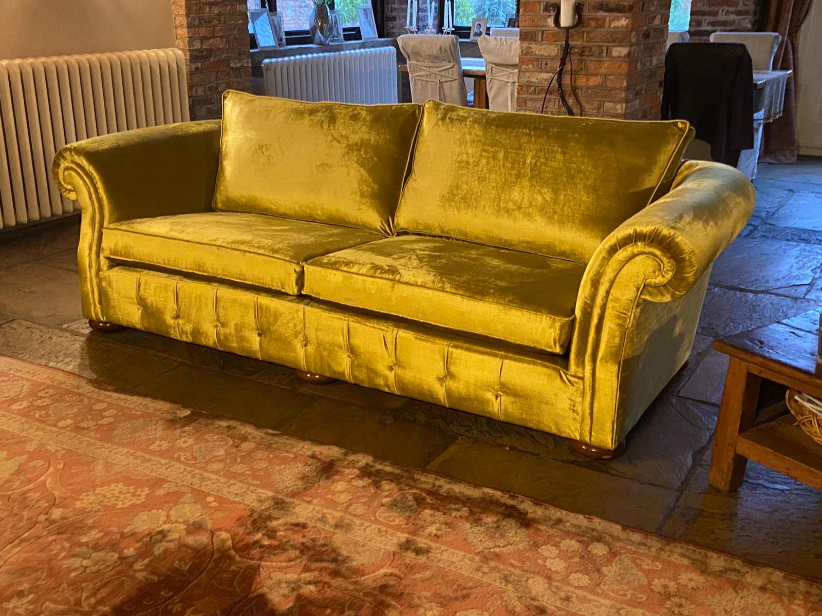 Velvet 3 Seater Sofa