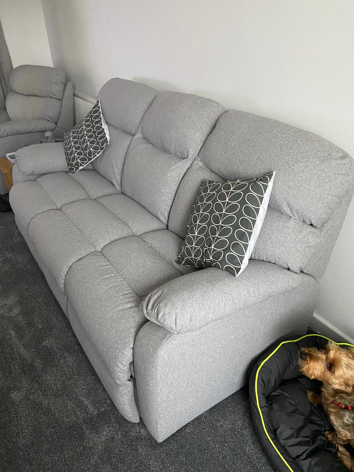 Grey 3 seater sofa